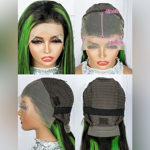 13*4 Lace Front 180% Density Long Straight Human Hair Wig 14’ - Picture 3 of 3